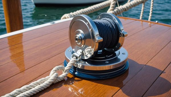 Winch de bateau pour etarquer les ecoutes